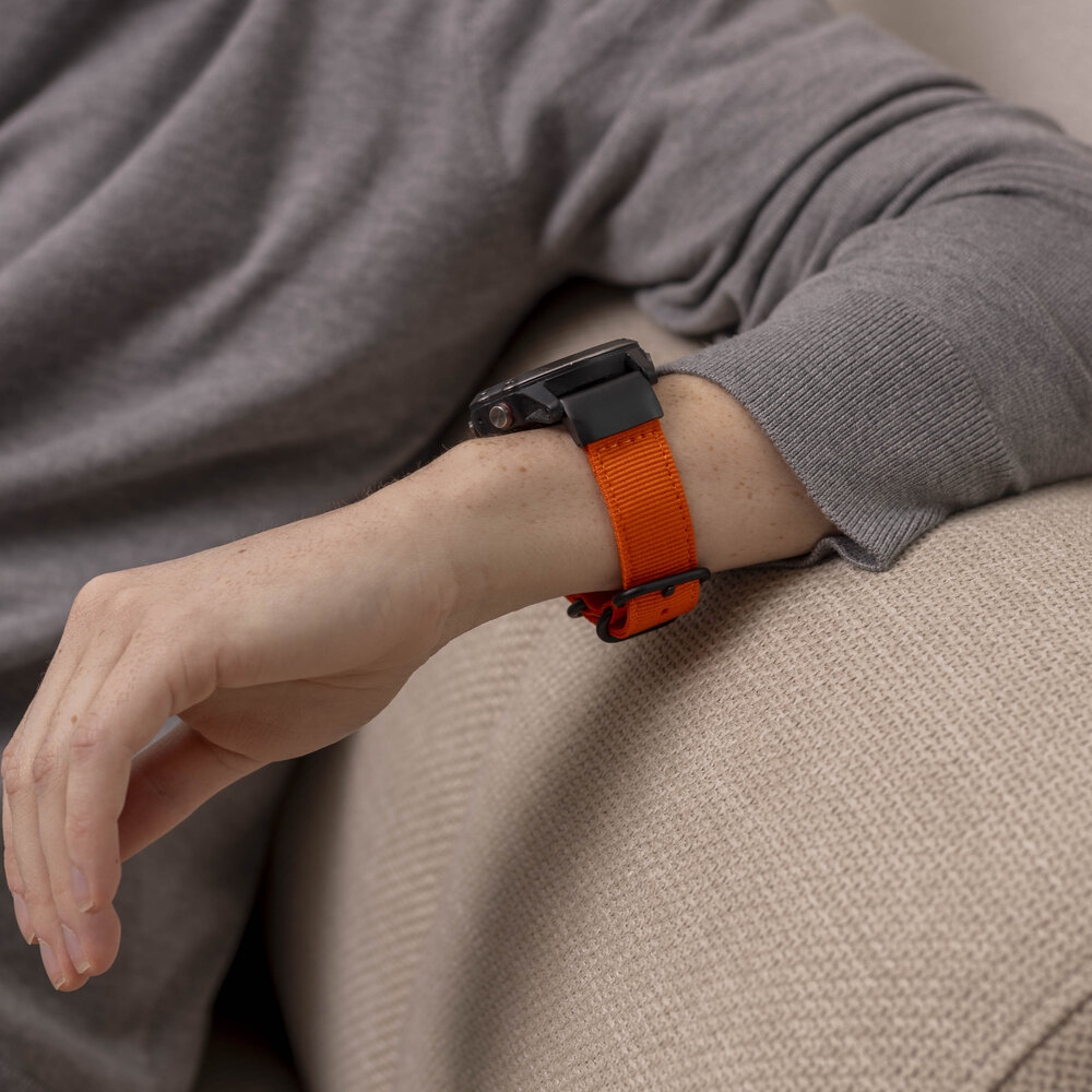 Strap-it® Strap-it Garmin Instinct 3 - 50mm Nylon Schnallenarmband (Orange) Strap-it® Strap-it Garmin Instinct 3 - 50mm Nylon Schnallenarmband (Orange)