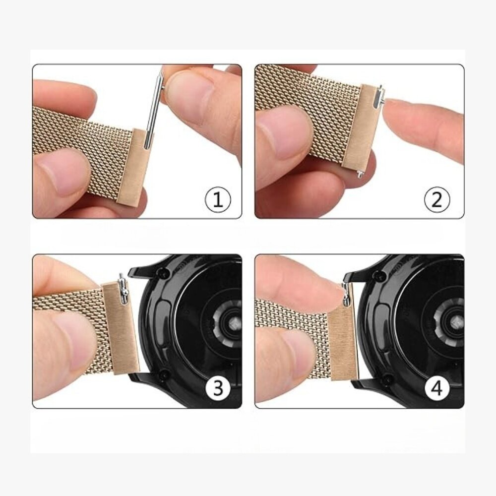 Strap-it® Strap-it Huawei Watch GT 2 Milanese Armband (Champagner) Strap-it® Strap-it Huawei Watch GT 2 Milanese Armband (Champagner)