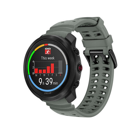 Strap-it® Strap-it Polar Vantage M Silikon-Grain-Armband (Dunkelgrau)