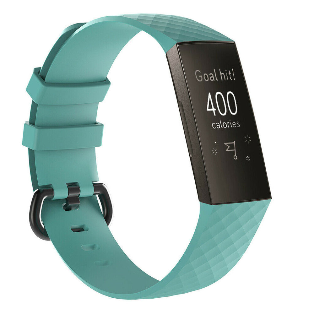 Strap-it® Strap-it Fitbit Charge 4 Armband Silikon (Aqua)