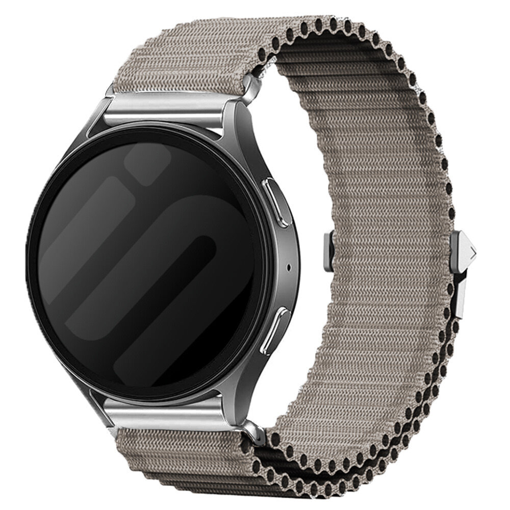 Strap-it® Strap-it Samsung Galaxy Watch 42mm Outdoor Nylon Armband (Grau)