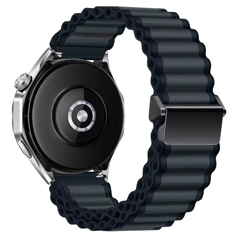 Strap-it® Strap-it Amazfit Active Outdoor Nylon Armband (Schwarz)