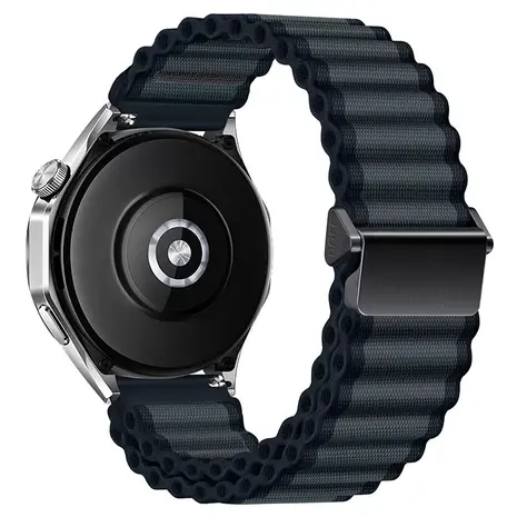 Strap-it® Strap-it Amazfit Bip U (Pro) Outdoor Nylon Armband (Schwarz)