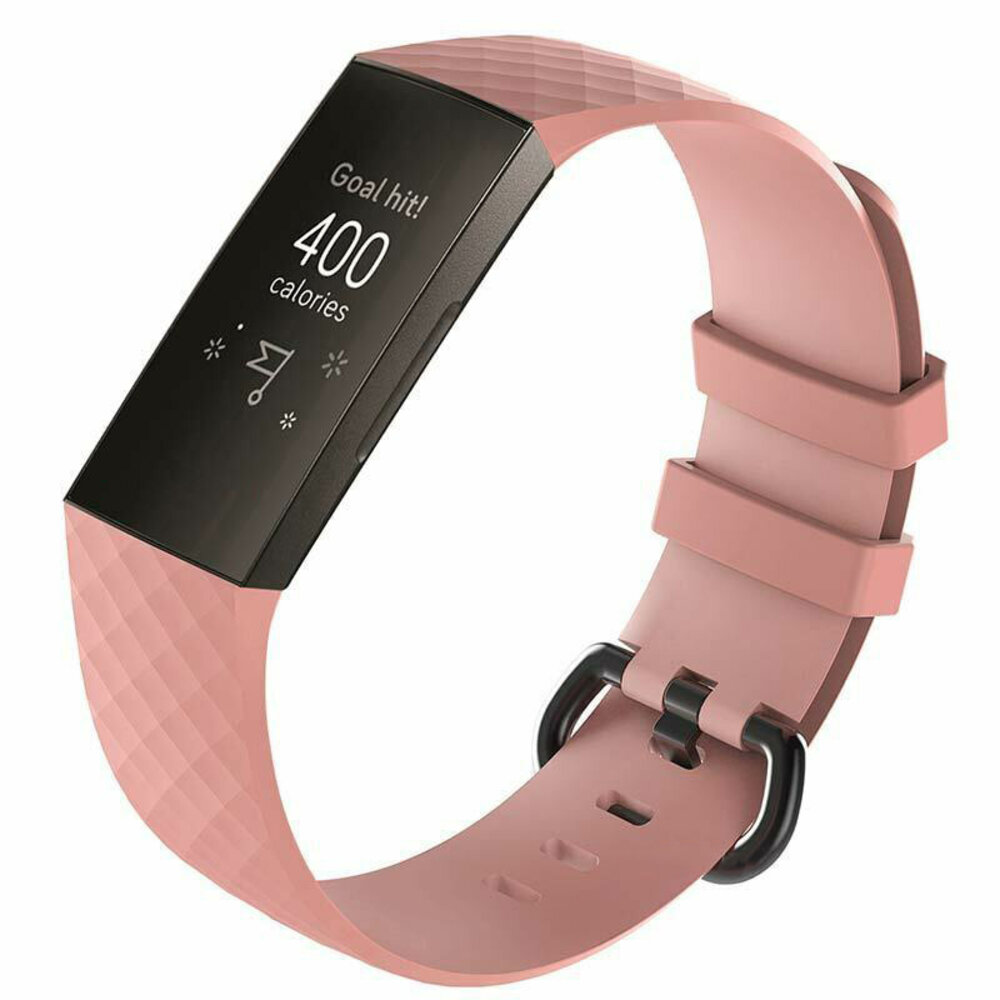 Strap-it® Strap-it Fitbit Charge 3 Armband Silikon (Rosa) Strap-it® Strap-it Fitbit Charge 3 Armband Silikon (Rosa)