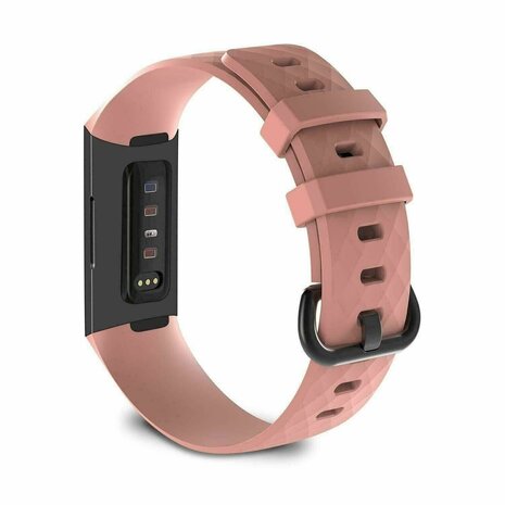 Strap-it® Strap-it Fitbit Charge 3 Armband Silikon (Rosa) Strap-it® Strap-it Fitbit Charge 3 Armband Silikon (Rosa)