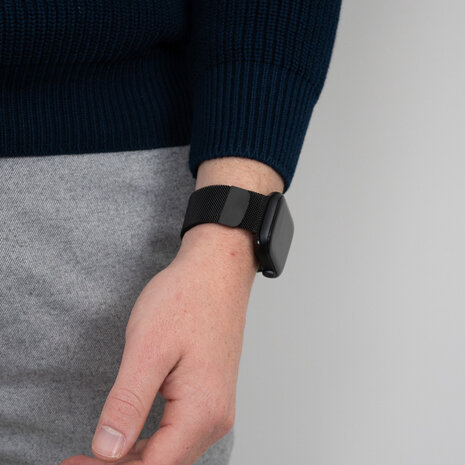 Bandz Bandz Apple Watch Milanese Loop Armband (Schwarz) Bandz Bandz Apple Watch Milanese Loop Armband (Schwarz)