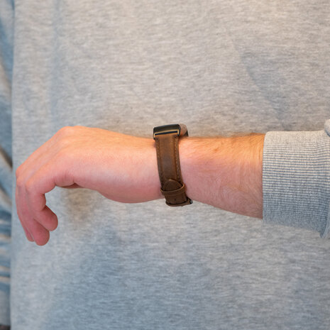 Bandz Bandz Fitbit Charge 3 Echtleder Armband (Dunkelbraun) Bandz Bandz Fitbit Charge 3 Echtleder Armband (Dunkelbraun)