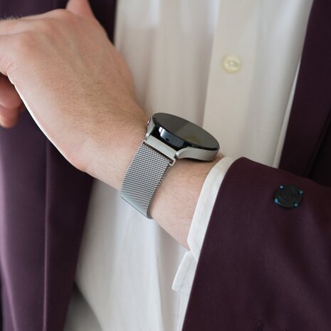 Bandz Bandz Oppo Watch X2 Milanese Loop Armband (Silber) Bandz Bandz Oppo Watch X2 Milanese Loop Armband (Silber)