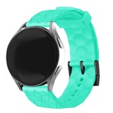 Strap-it® Oppo Watch X2 Silikon Hexa Armband (Aqua)