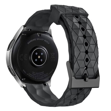 Strap-it® Strap-it Oppo Watch X2 Silikon Hexa Armband (Schwarz)