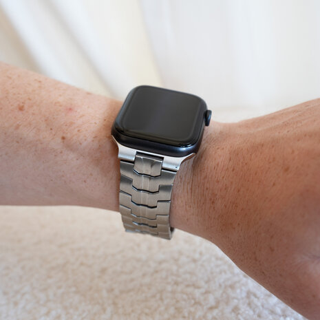 Strap-it® Strap-it Apple Watch Stahl Ironband (Silber) Strap-it® Strap-it Apple Watch Stahl Ironband (Silber)