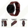 Bandz Bandz Amazfit Balance Lederarmband 'Classic' (Dunkelbraun) Bandz Bandz Amazfit Balance Lederarmband 'Classic' (Dunkelbraun)