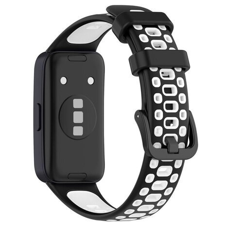 Strap-it® Strap-it Huawei Band 10 Sportarmband (Schwarz/Weiß) Strap-it® Strap-it Huawei Band 10 Sportarmband (Schwarz/Weiß)