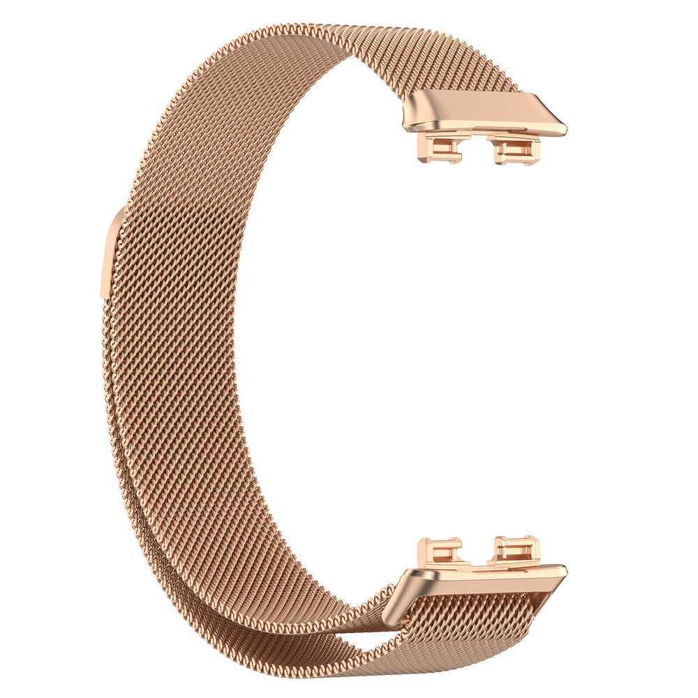 Strap-it® Strap-it Huawei Band 10 Milanese Armband (Rosé Gold) Strap-it® Strap-it Huawei Band 10 Milanese Armband (Rosé Gold)