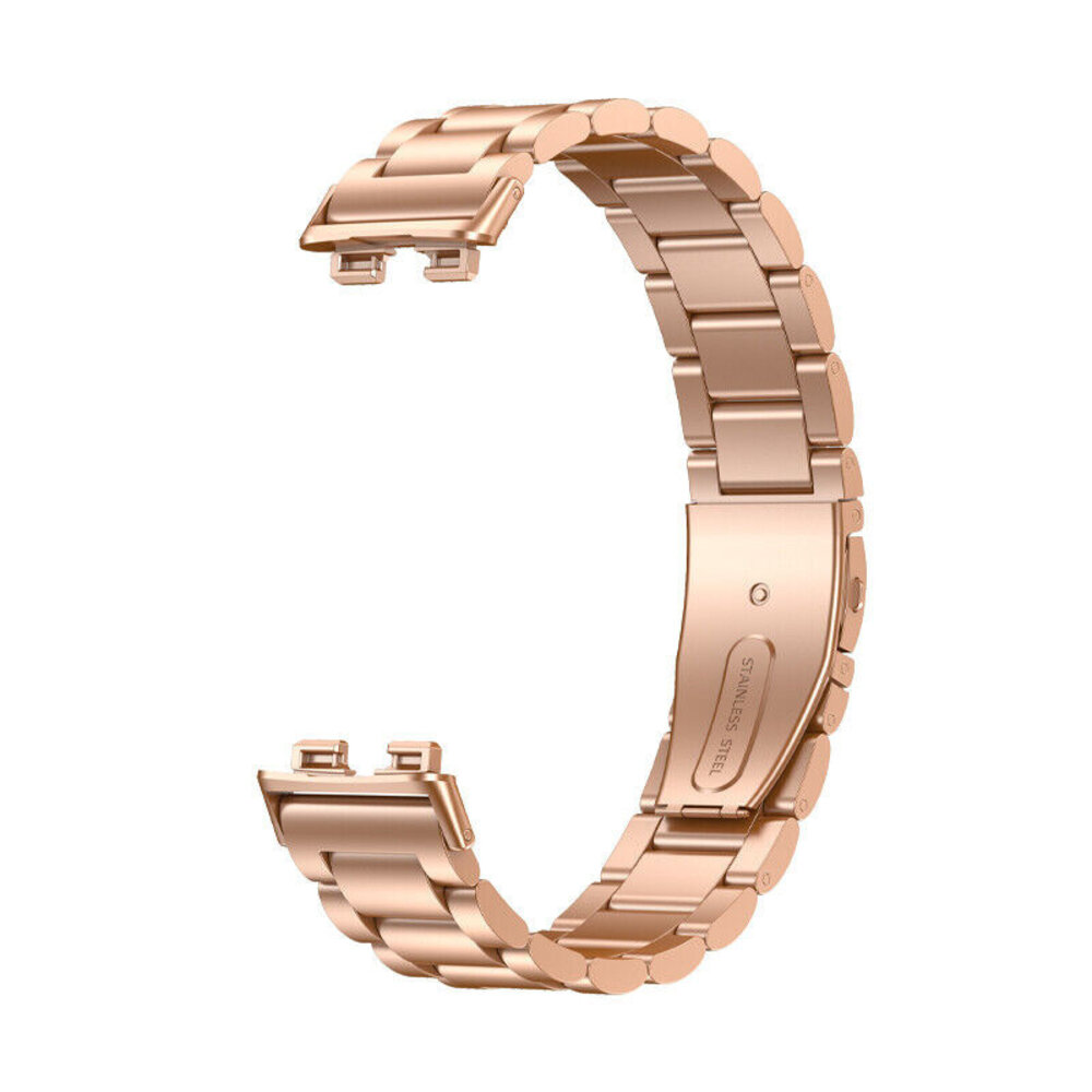 Strap-it® Strap-it Huawei Band 10 Stahlarmband (Rosé Gold) Strap-it® Strap-it Huawei Band 10 Stahlarmband (Rosé Gold)
