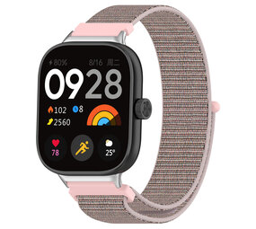 Strap-it® Redmi Watch 5 Nylon Armband (Rosa Sand) Strap-it® Redmi Watch 5 Nylon Armband (Rosa Sand)