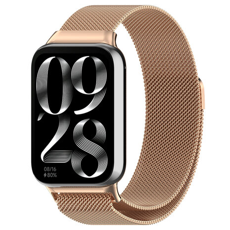Strap-it® Strap-it Redmi Watch 5 Milanese Armband (Rosé Gold)