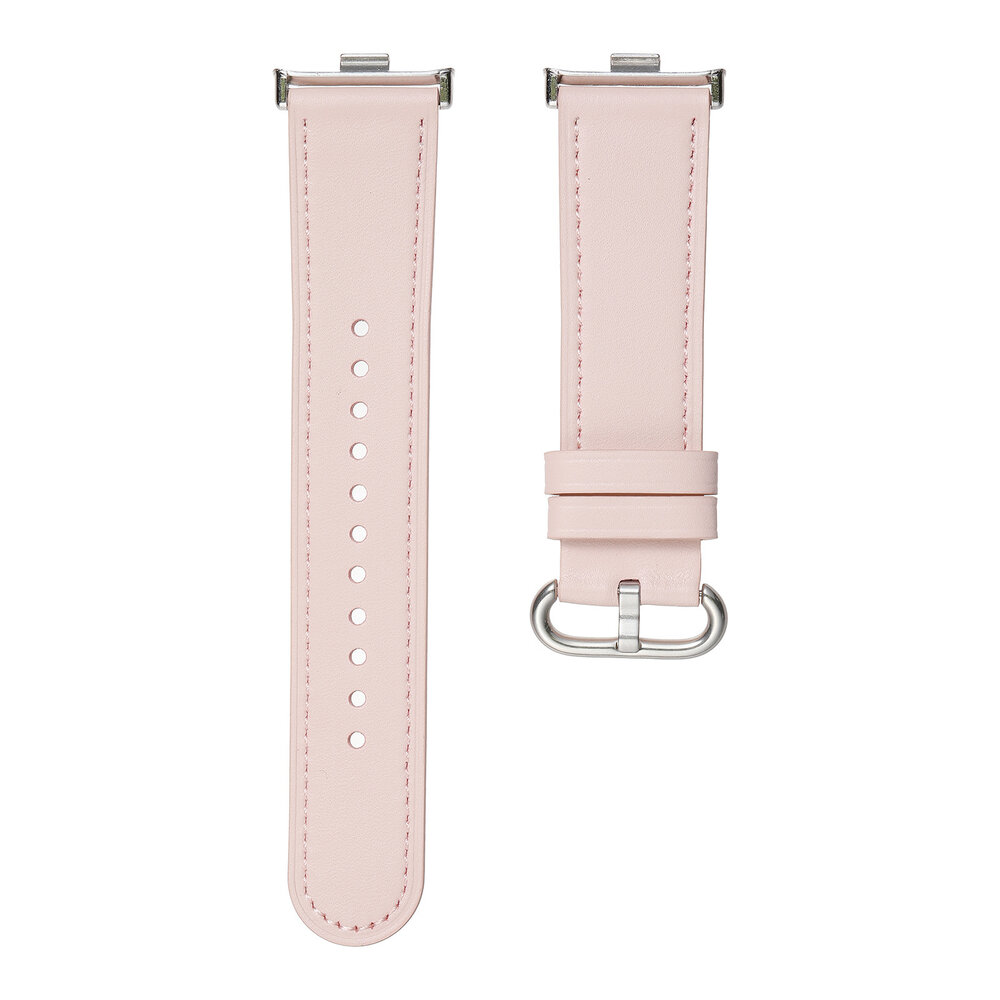 Strap-it® Strap-it Redmi Watch 5 Lederarmband (Rosa)