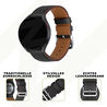 Bandz Bandz Amazfit Active 2 Lederarmband 'Deluxe' (Schwarz) Bandz Bandz Amazfit Active 2 Lederarmband 'Deluxe' (Schwarz)