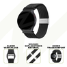 Bandz Bandz Amazfit Balance geflochtenes Nylon Band (Schwarz) Bandz Bandz Amazfit Balance geflochtenes Nylon Band (Schwarz)