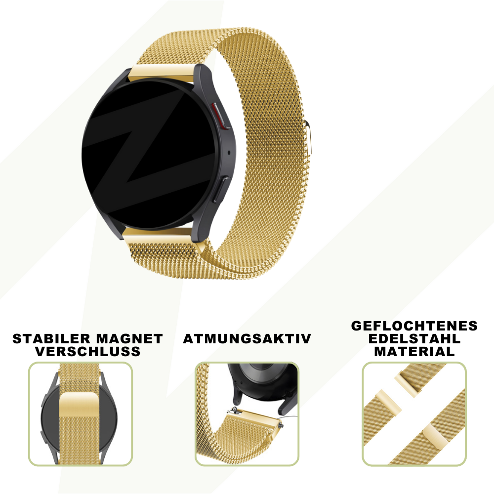 Bandz Bandz Coros Apex 2 Milanese Loop Band (Gold) Bandz Bandz Coros Apex 2 Milanese Loop Band (Gold)