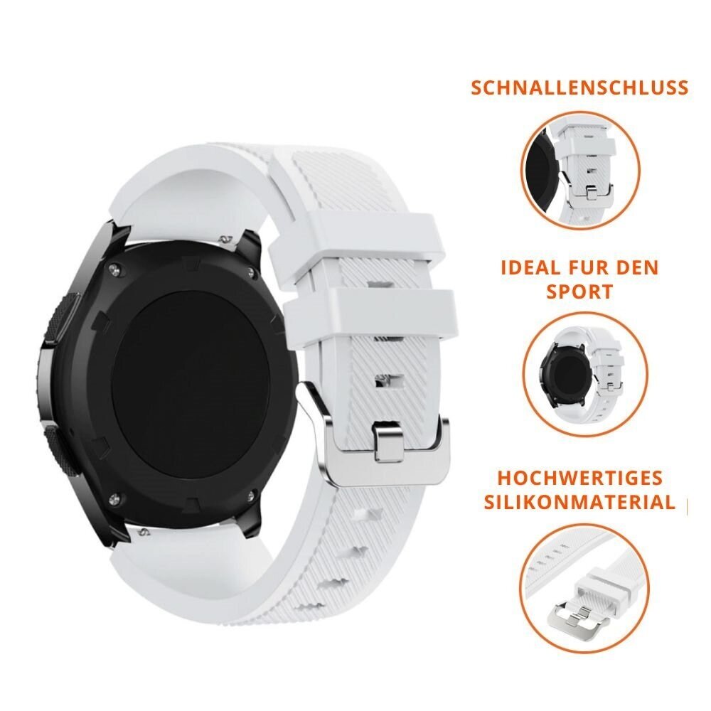 Strap-it® Strap-it Xiaomi Amazfit GTR Armband Silikon (Weiß)