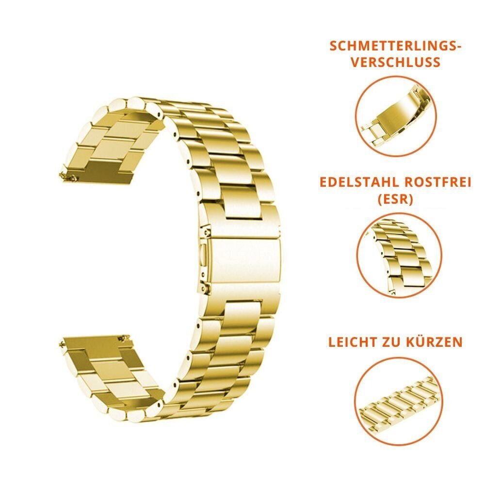 Strap-it® Strap-it Fossil Gen 5e - 42mm Stahlarmband (Gold) Strap-it® Strap-it Fossil Gen 5e - 42mm Stahlarmband (Gold)