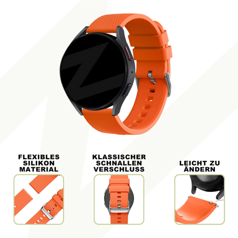 Bandz Bandz Suunto 5 Peak Silikonarmband 'Deluxe' (Orange) Bandz Bandz Suunto 5 Peak Silikonarmband 'Deluxe' (Orange)