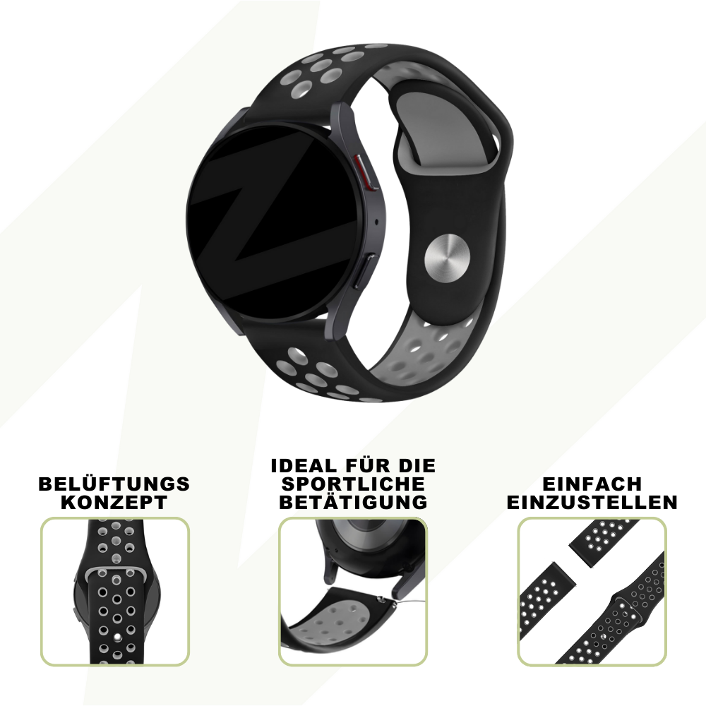 Bandz Bandz Suunto 9 Peak Pro Sport Armband 'Deluxe' (Schwarz/Grau) Bandz Bandz Suunto 9 Peak Pro Sport Armband 'Deluxe' (Schwarz/Grau)
