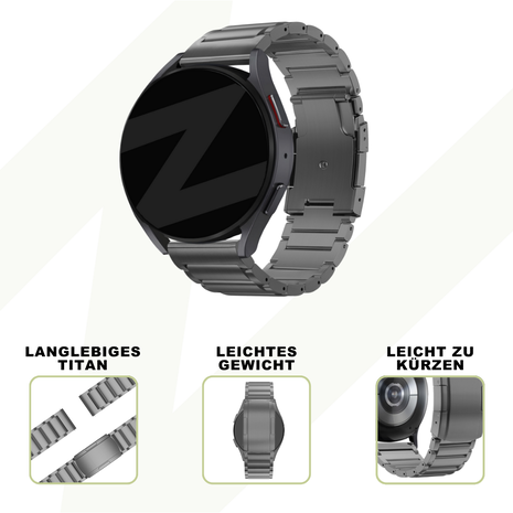 Bandz Bandz Xiaomi Watch S1 Titanium Gliederband (Graphit) Bandz Bandz Xiaomi Watch S1 Titanium Gliederband (Graphit)