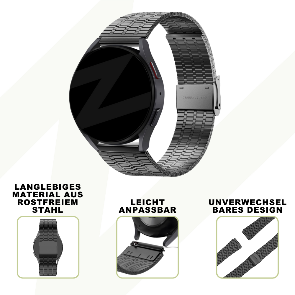 Bandz Bandz Xiaomi Watch S3 verstellbares Stahlarmband (Schwarz) Bandz Bandz Xiaomi Watch S3 verstellbares Stahlarmband (Schwarz)