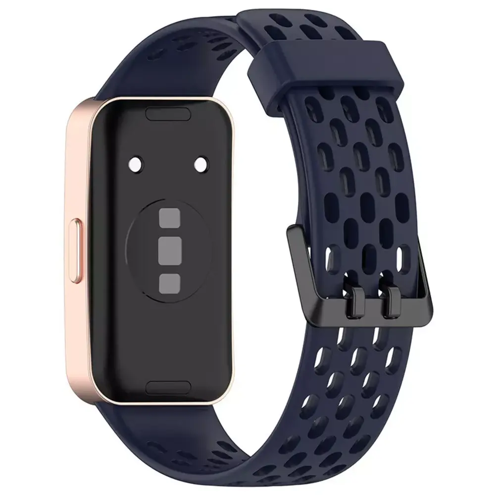Strap-it® Strap-it Huawei Band 9 Silikon-Air-Armband (Dunkelblau) Strap-it® Strap-it Huawei Band 9 Silikon-Air-Armband (Dunkelblau)