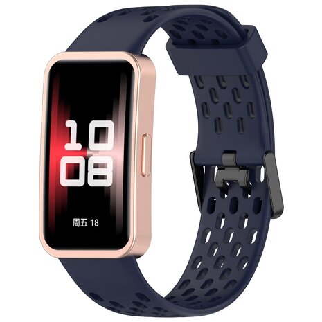 Strap-it® Strap-it Huawei Band 8 Silikon-Air-Armband (Dunkelblau) Strap-it® Strap-it Huawei Band 8 Silikon-Air-Armband (Dunkelblau)