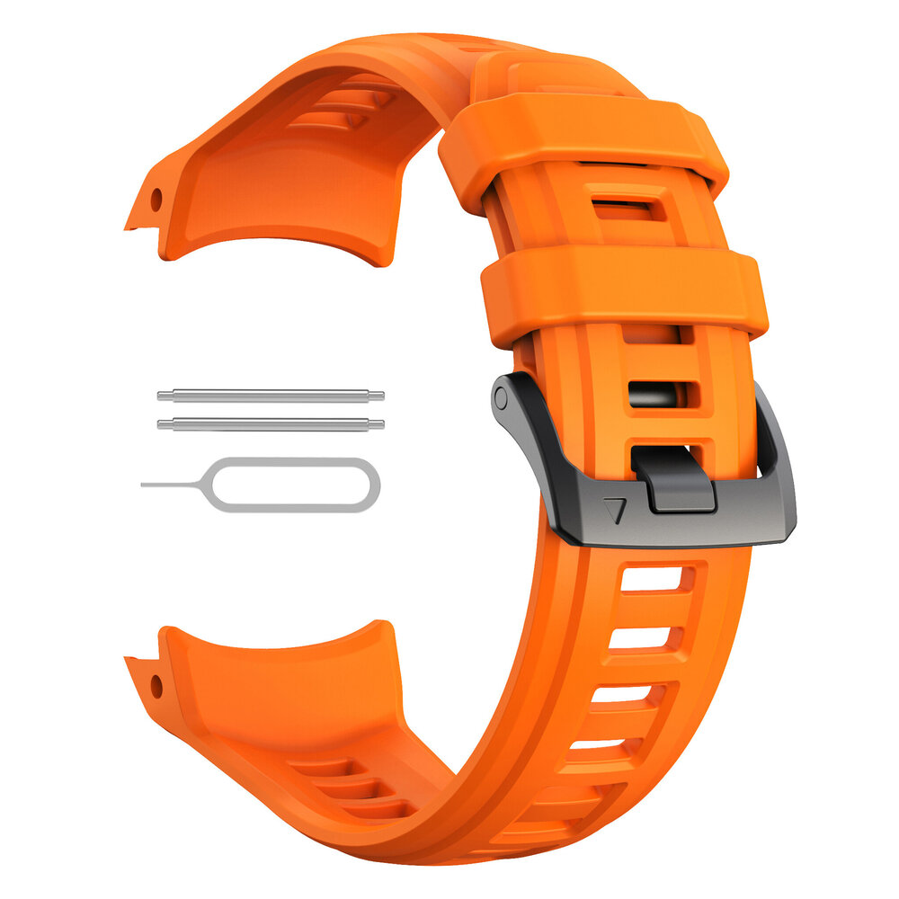 Strap-it® Strap-it Garmin Instinct 3 - 50mm Silikonarmband 'Perfect Fit' (Orange) Strap-it® Strap-it Garmin Instinct 3 - 50mm Silikonarmband 'Perfect Fit' (Orange)