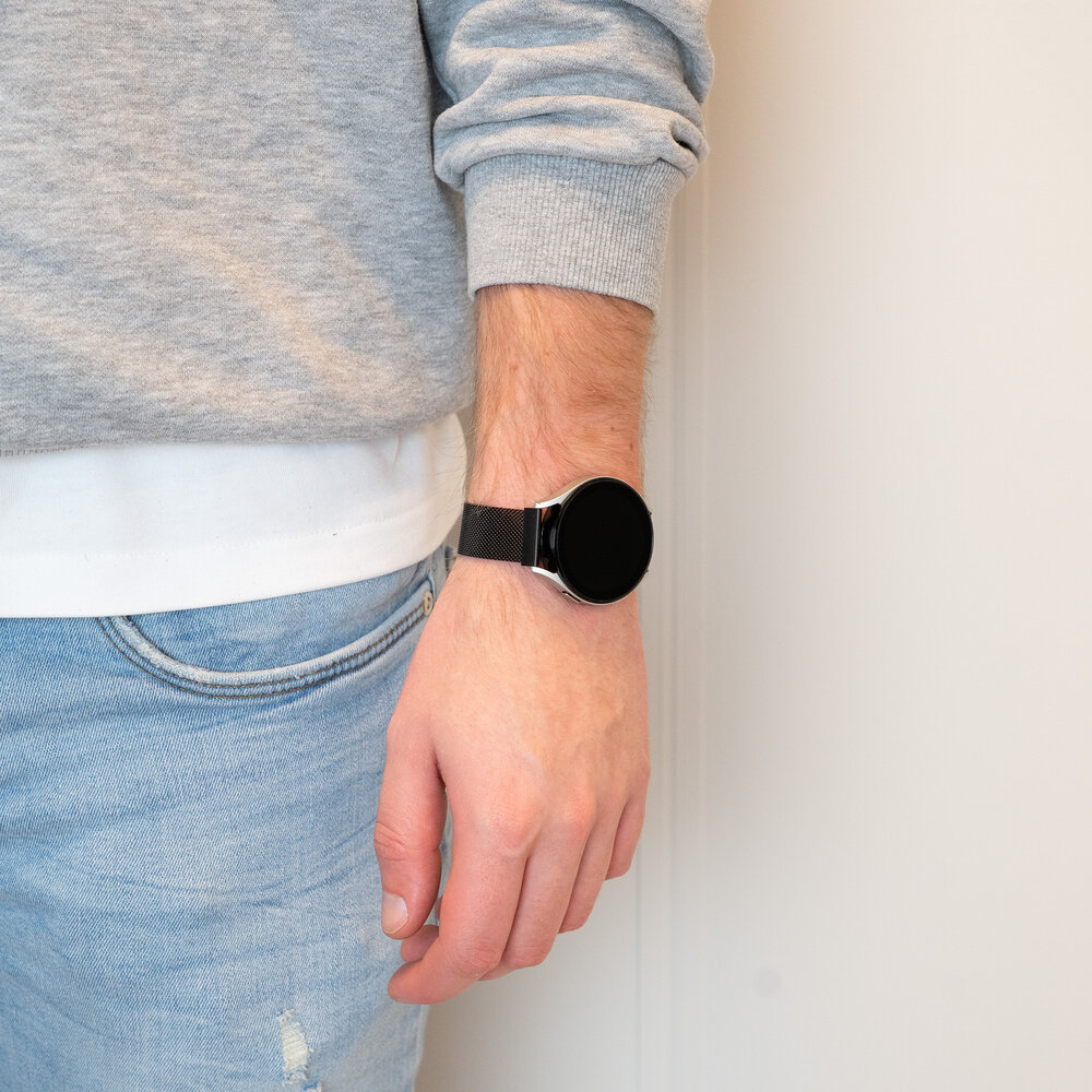 Bandz Bandz Amazfit Bip 6 Milanese Loop Armband (Schwarz) Bandz Bandz Amazfit Bip 6 Milanese Loop Armband (Schwarz)