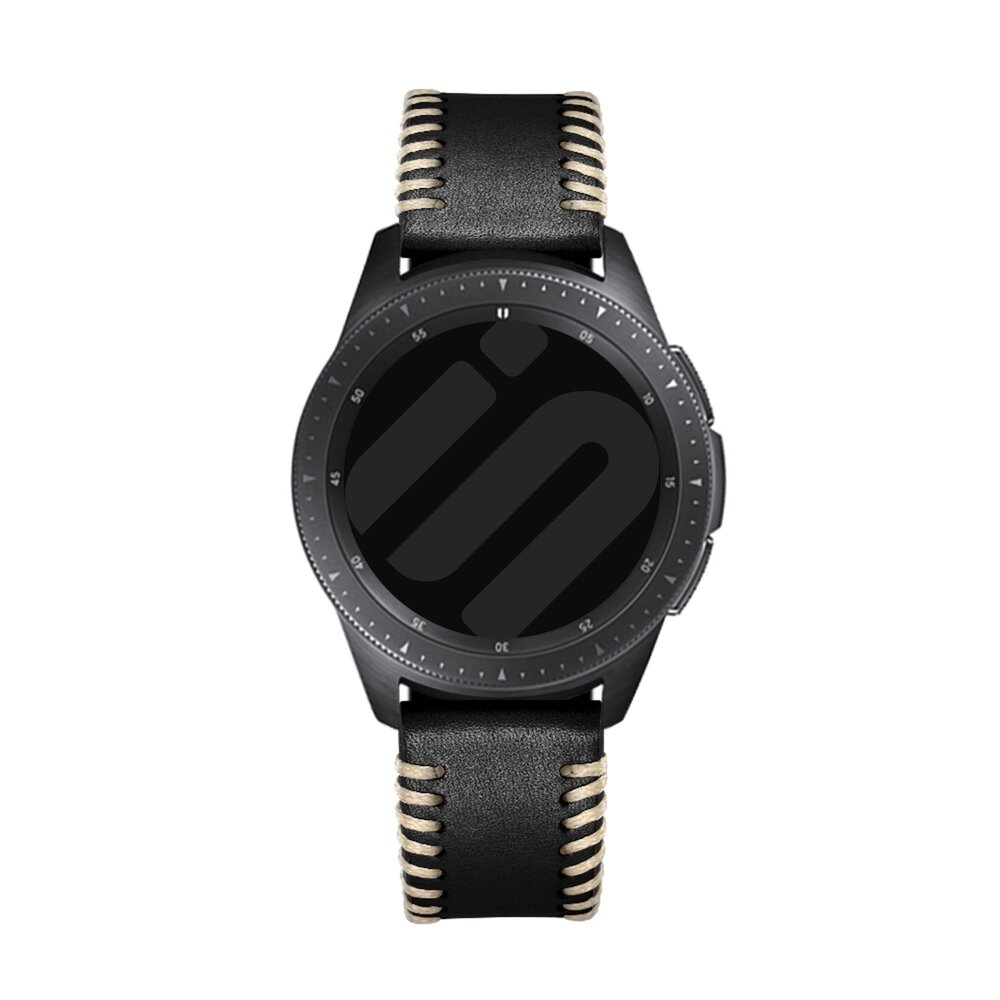 Strap-it® Strap-it Amazfit Bip 6 Stitched Lederarmband (Schwarz) Strap-it® Strap-it Amazfit Bip 6 Stitched Lederarmband (Schwarz)
