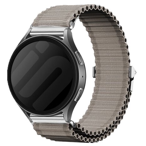 Strap-it® Strap-it Amazfit Bip 6 Outdoor Nylon Armband (Grau)