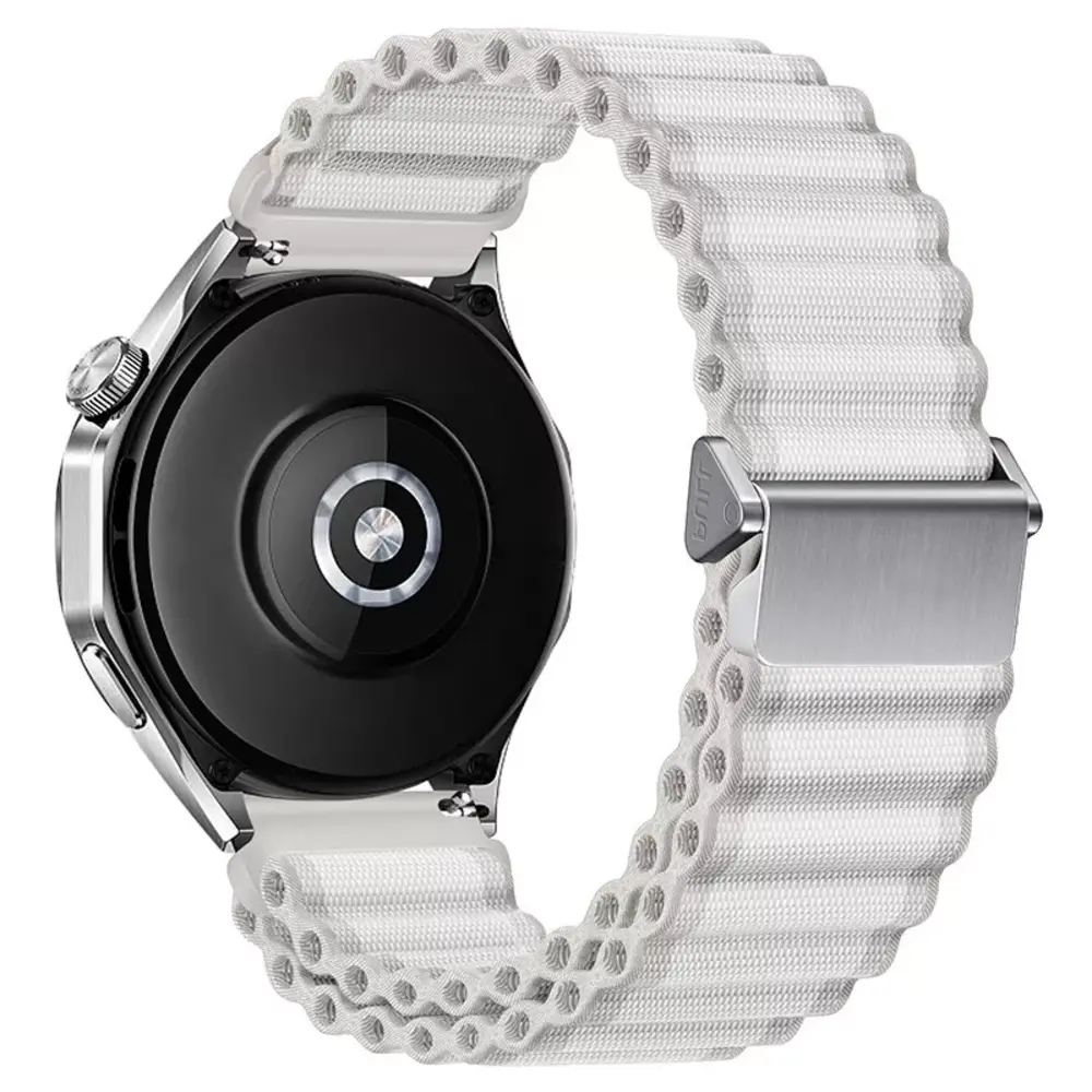 Strap-it® Strap-it Amazfit Bip 6 Outdoor Nylon Armband (Grau)