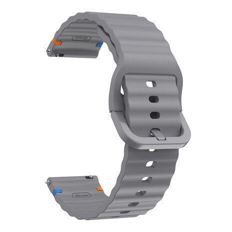 Strap-it® Strap-it Amazfit Bip 6 Wave Silikonarmband (Dunkelgrau) Strap-it® Strap-it Amazfit Bip 6 Wave Silikonarmband (Dunkelgrau)