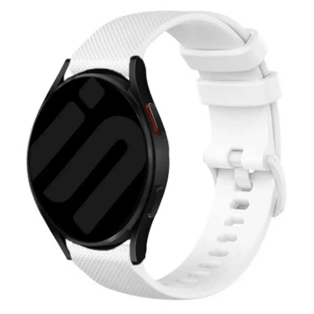 Strap-it® Strap-it Amazfit Bip 6 luxus Silikonarmband (Weiß) Strap-it® Strap-it Amazfit Bip 6 luxus Silikonarmband (Weiß)