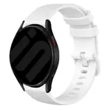 Strap-it® Amazfit Bip 6 luxus Silikonarmband (Weiß)