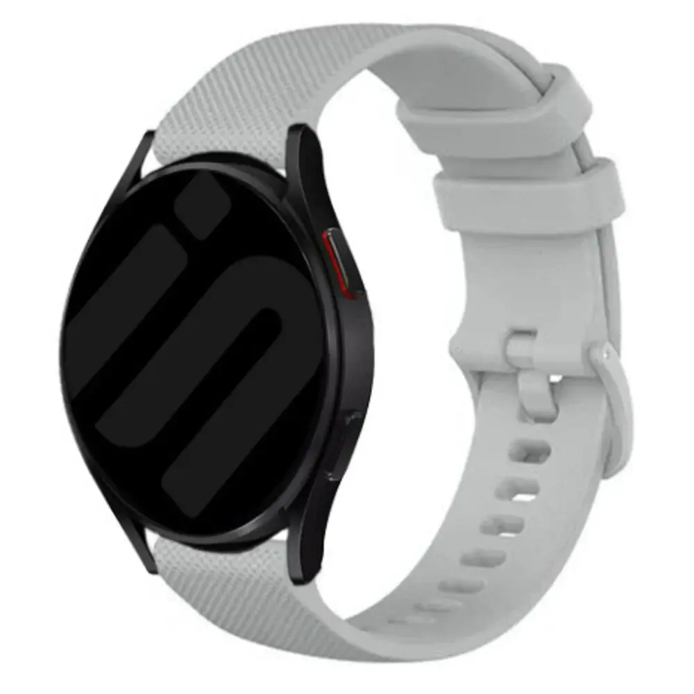 Strap-it® Strap-it Amazfit Bip 6 luxus Silikonarmband (Grau)
