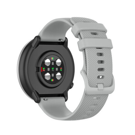 Strap-it® Strap-it Amazfit Bip 6 luxus Silikonarmband (Grau)