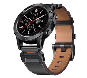 Strap-it® Garmin Epix Pro (Gen 2) 47mm Genuine Lederarmband (Schwarz) Strap-it® Garmin Epix Pro (Gen 2) 47mm Genuine Lederarmband (Schwarz)
