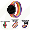 Bandz Bandz Amazfit Active 2 Nylon Loop Armband (Regenbogen) Bandz Bandz Amazfit Active 2 Nylon Loop Armband (Regenbogen)