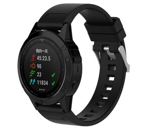 Strap-it® Garmin MARQ glänzendes Silikonarmband (Schwarz) Strap-it® Garmin MARQ glänzendes Silikonarmband (Schwarz)