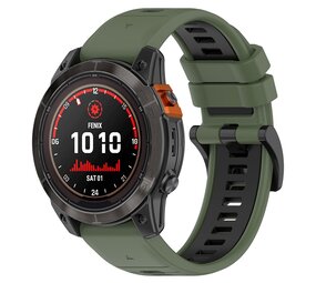 Strap-it® Garmin MARQ Sport-Schnallenarmband (Olivgrün/Schwarz) Strap-it® Garmin MARQ Sport-Schnallenarmband (Olivgrün/Schwarz)