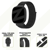 Bandz Bandz Fitbit Versa 3 Nylon Loop-band (Schwarz) Bandz Bandz Fitbit Versa 3 Nylon Loop-band (Schwarz)