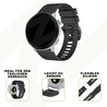 Bandz Bandz Garmin Fenix 5 / 6 Silikonarmband mit Schnallenverschluss (Schwarz) Bandz Bandz Garmin Fenix 5 / 6 Silikonarmband mit Schnallenverschluss (Schwarz)