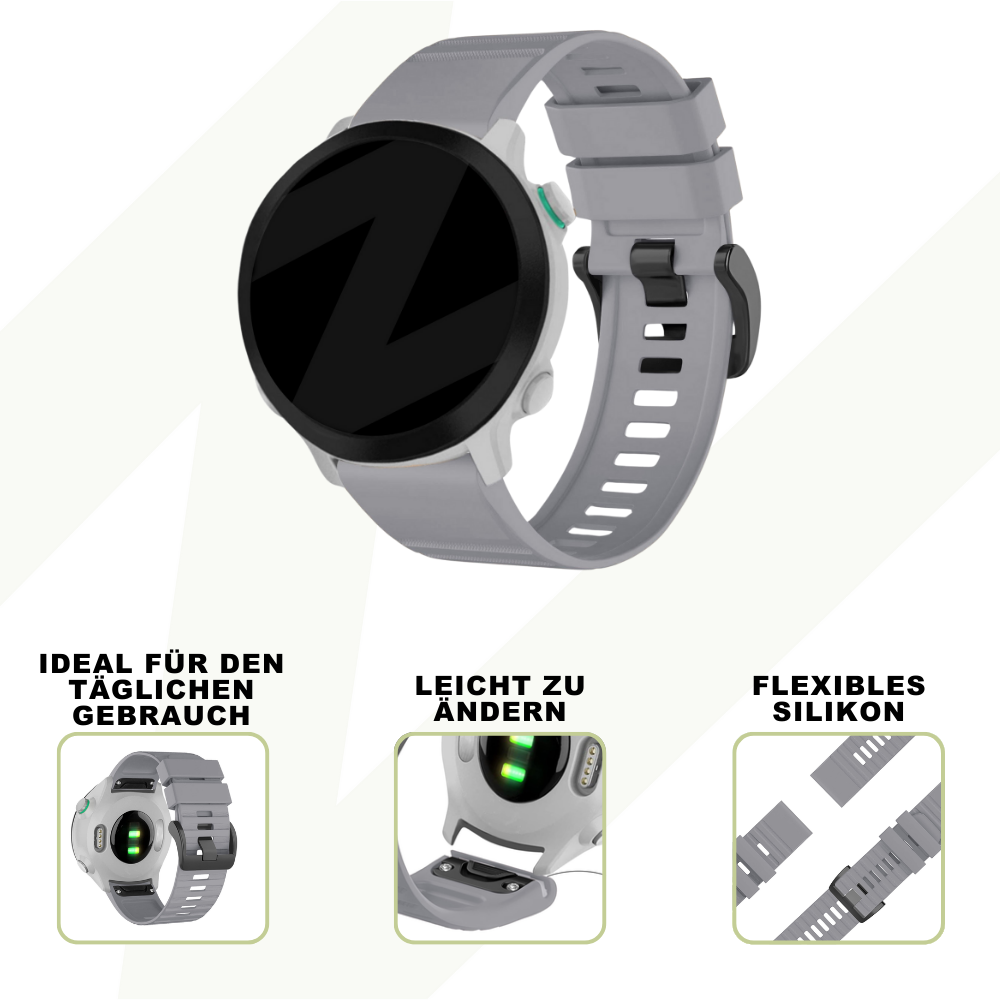 Bandz Bandz Garmin Epix Gen 2 Silikonarmband mit Schnalle (Grau) Bandz Bandz Garmin Epix Gen 2 Silikonarmband mit Schnalle (Grau)